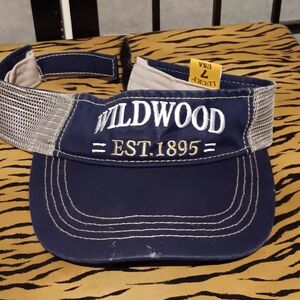 Lucky Brand Navy and White Mesh Visor